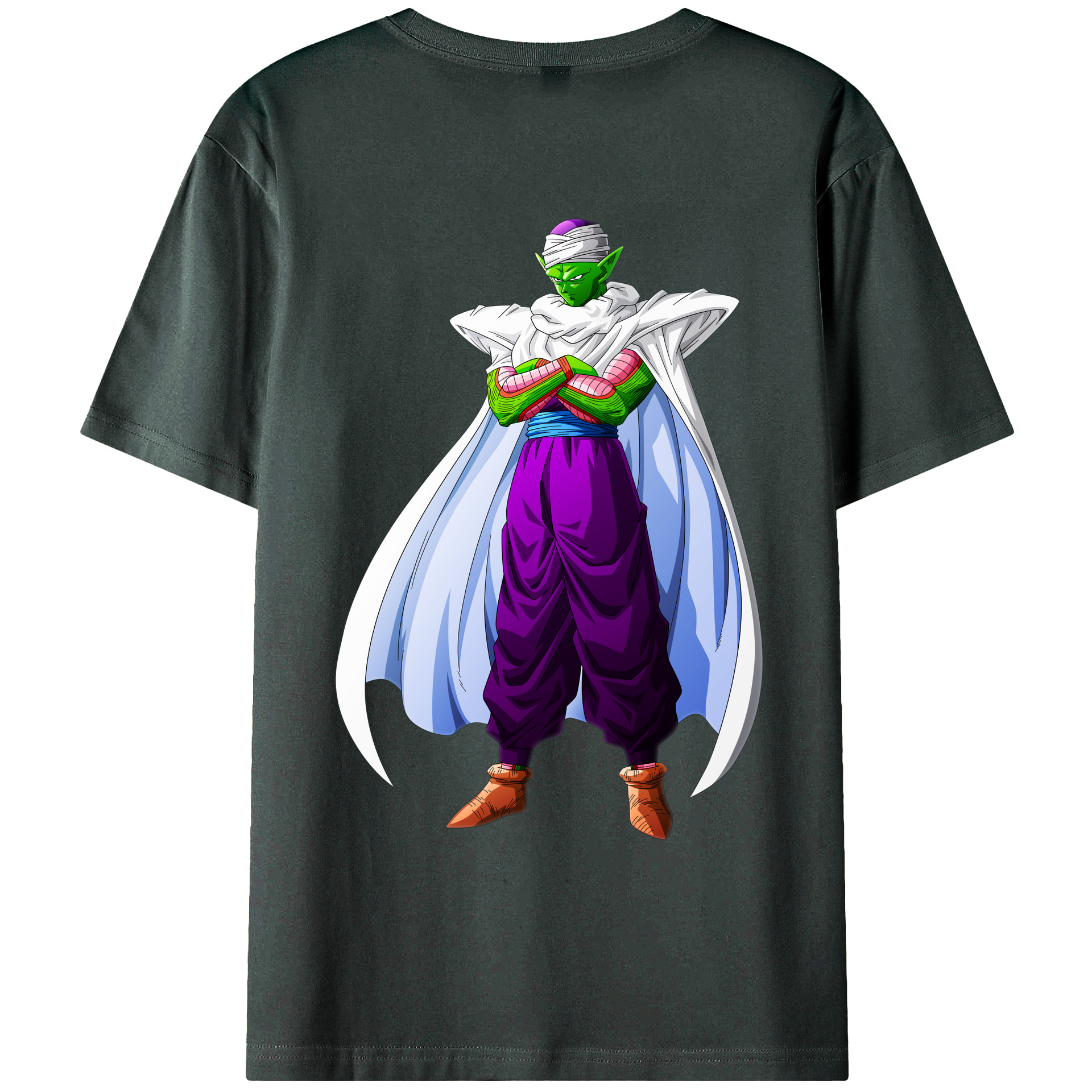 （画像用） ドラゴンボール ピッコロ DRAGON BALL Piccolo 綿100％ メンズ半袖Tシャツ（バックプリント） 通気性